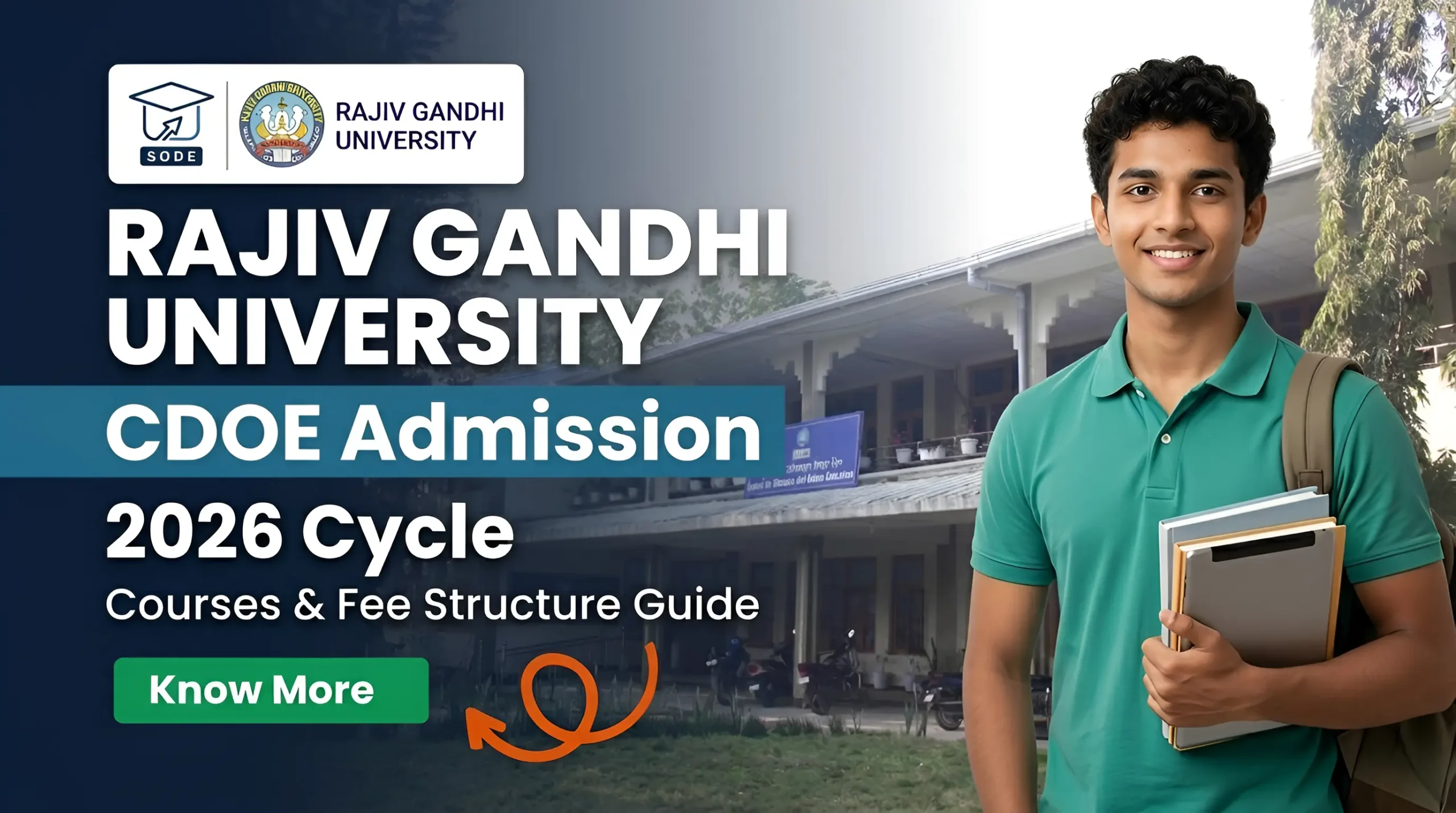 Read more about the article Rajiv Gandhi University Admission CDOE 2026: Courses and Fee Structure Guide